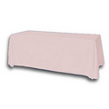 8' Blank Solid Color Polyester Table Throw - Ice Peach